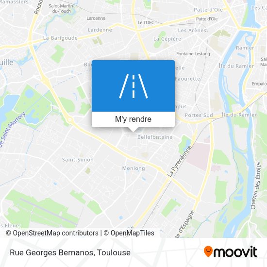 Rue Georges Bernanos plan