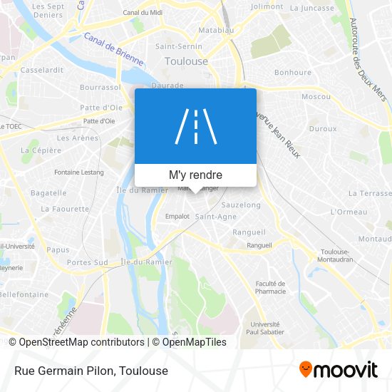 Rue Germain Pilon plan