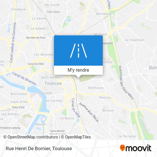 Rue Henri De Bornier plan