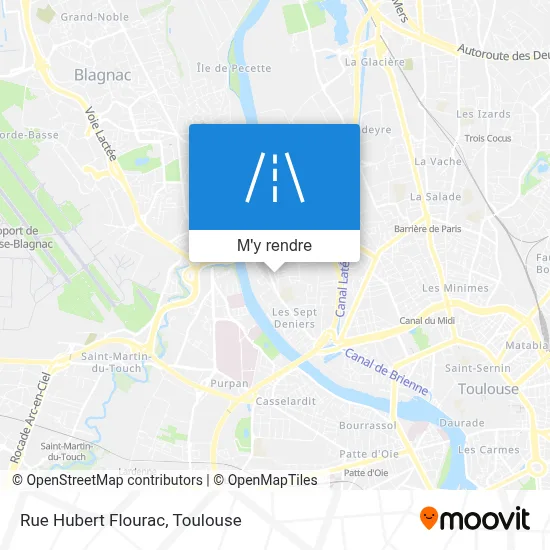 Rue Hubert Flourac plan