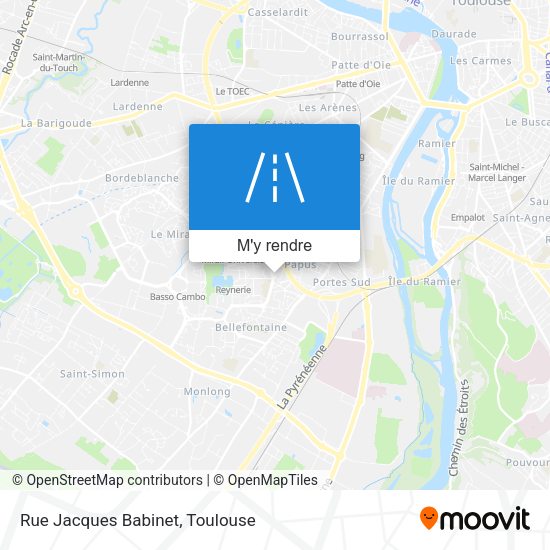 Rue Jacques Babinet plan