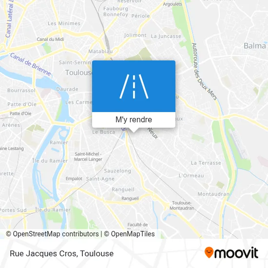 Rue Jacques Cros plan