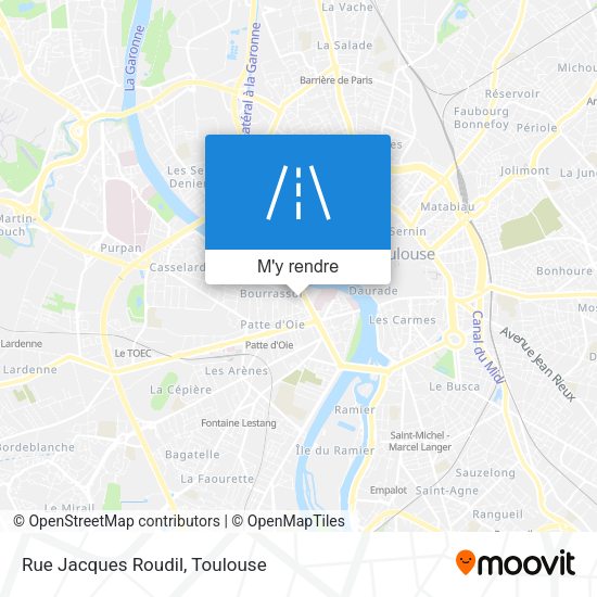 Rue Jacques Roudil plan