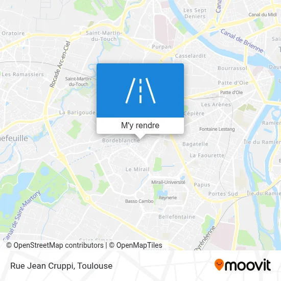 Rue Jean Cruppi plan