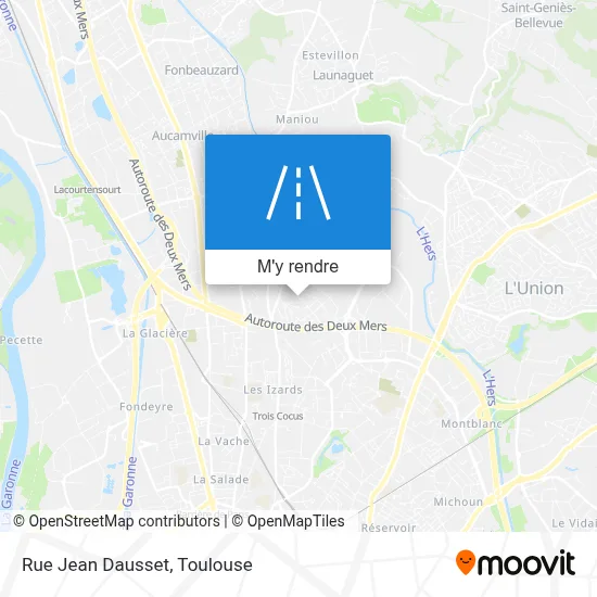 Rue Jean Dausset plan