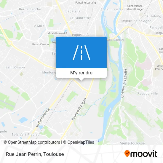 Rue Jean Perrin plan