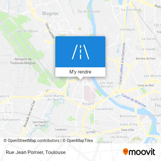 Rue Jean Pomier plan