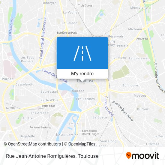 Rue Jean-Antoine Romiguières plan
