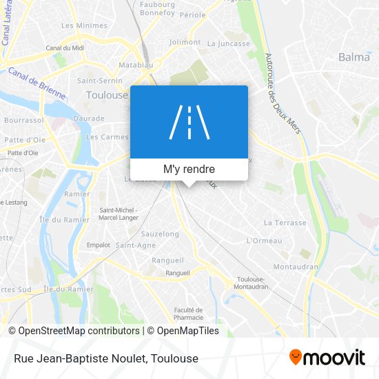 Rue Jean-Baptiste Noulet plan