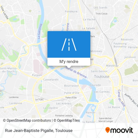 Rue Jean-Baptiste Pigalle plan