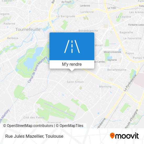Rue Jules Mazellier plan