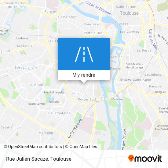 Rue Julien Sacaze plan