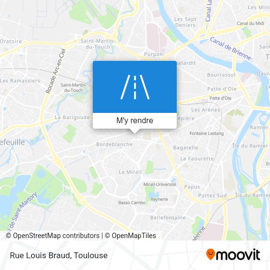 Rue Louis Braud plan