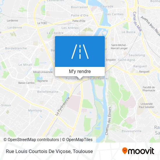 Rue Louis Courtois De Viçose plan