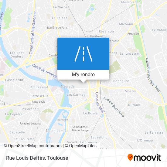 Rue Louis Deffès plan