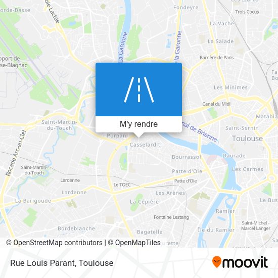 Rue Louis Parant plan