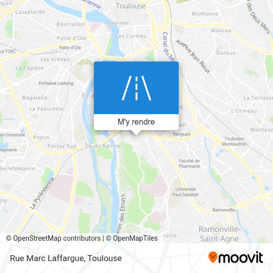 Rue Marc Laffargue plan