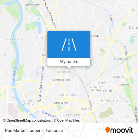 Rue Marcel Loubens plan