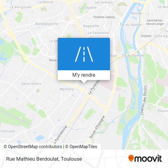 Rue Mathieu Berdoulat plan