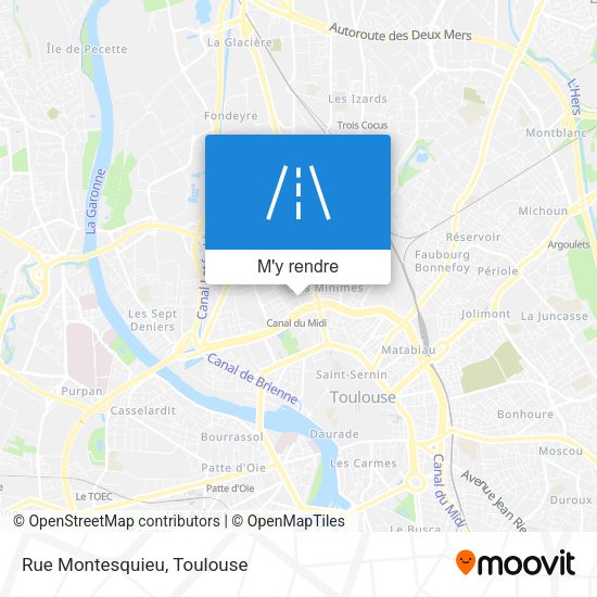 Rue Montesquieu plan