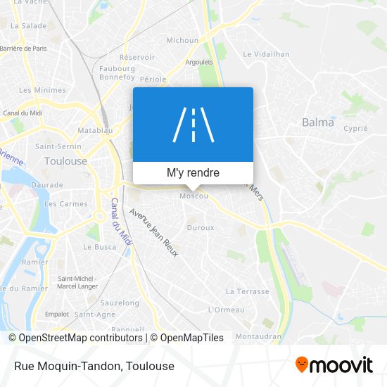 Rue Moquin-Tandon plan