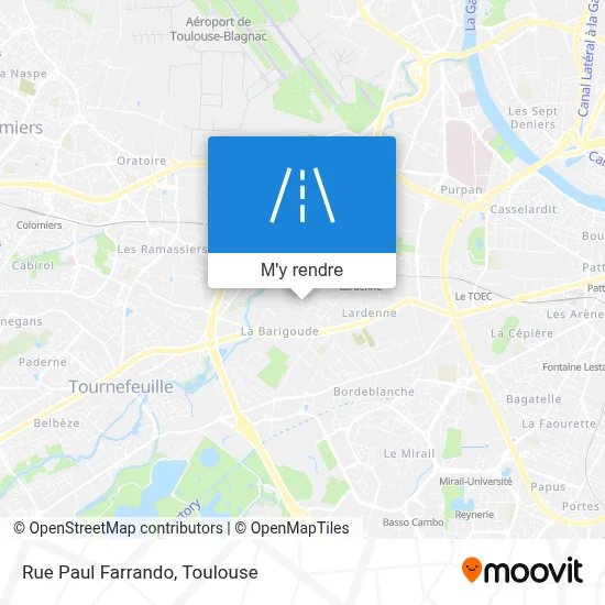 Rue Paul Farrando plan