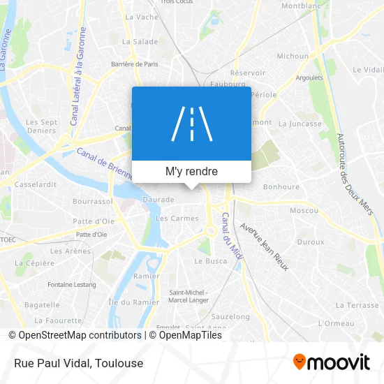 Rue Paul Vidal plan