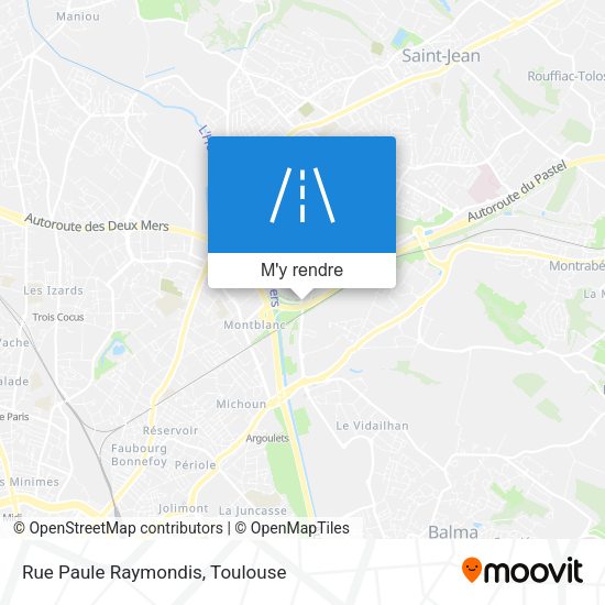 Rue Paule Raymondis plan