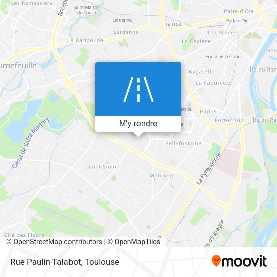 Rue Paulin Talabot plan