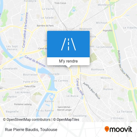 Rue Pierre Baudis plan