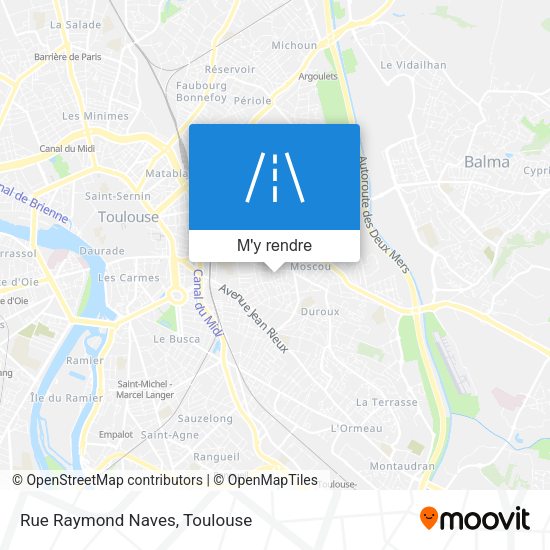 Rue Raymond Naves plan