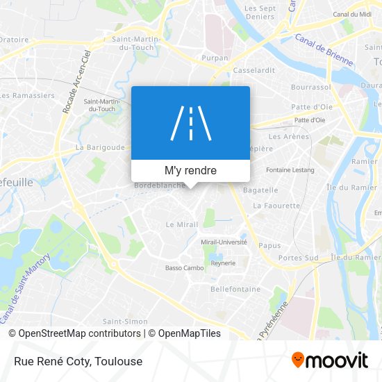 Rue René Coty plan