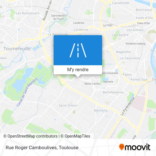 Rue Roger Camboulives plan