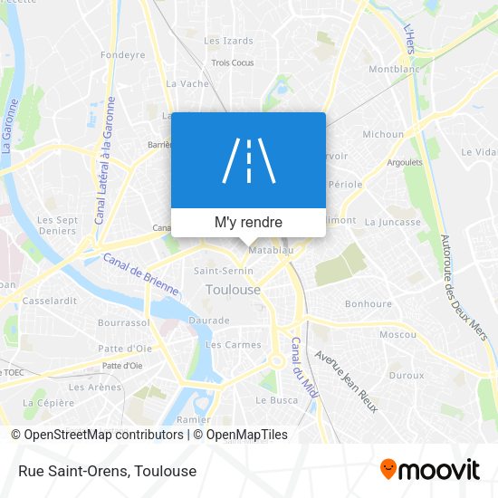 Rue Saint-Orens plan