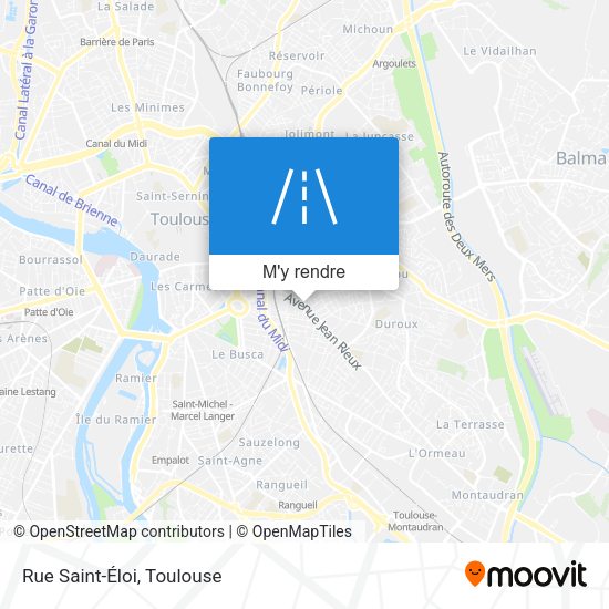 Rue Saint-Éloi plan
