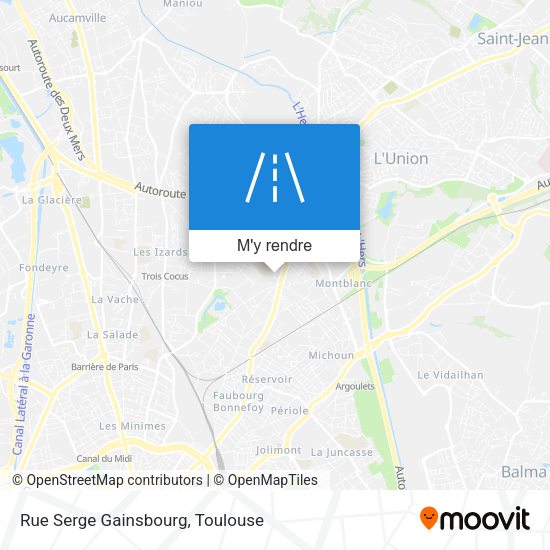 Rue Serge Gainsbourg plan