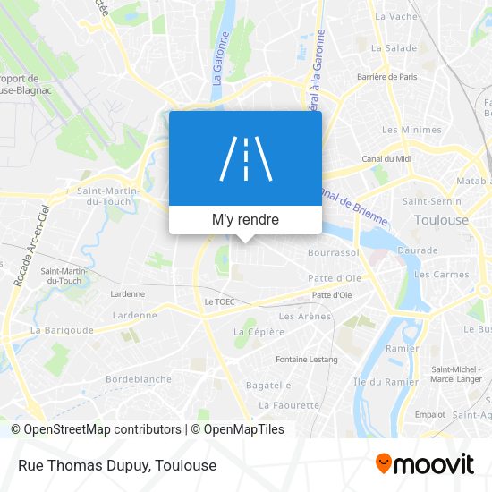 Rue Thomas Dupuy plan
