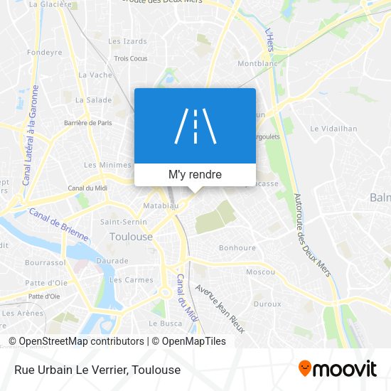 Rue Urbain Le Verrier plan