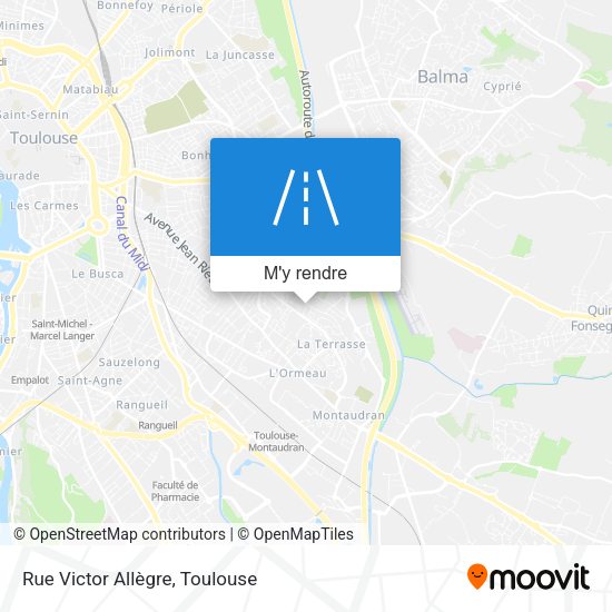 Rue Victor Allègre plan