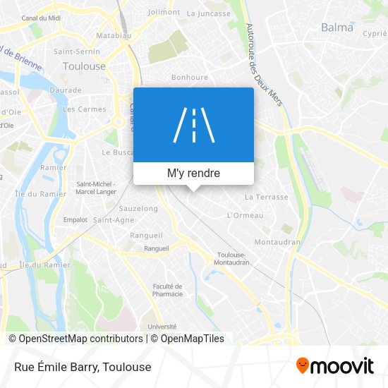 Rue Émile Barry plan
