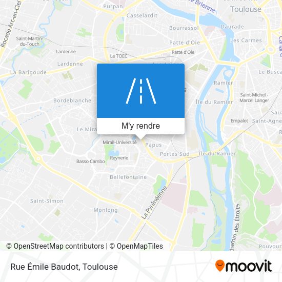 Rue Émile Baudot plan
