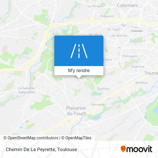 Chemin De La Peyrette plan
