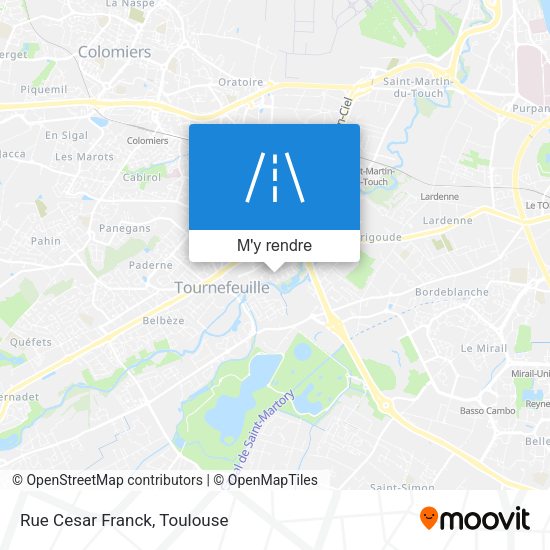 Rue Cesar Franck plan