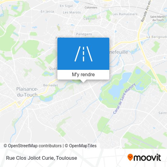 Rue Clos Joliot Curie plan