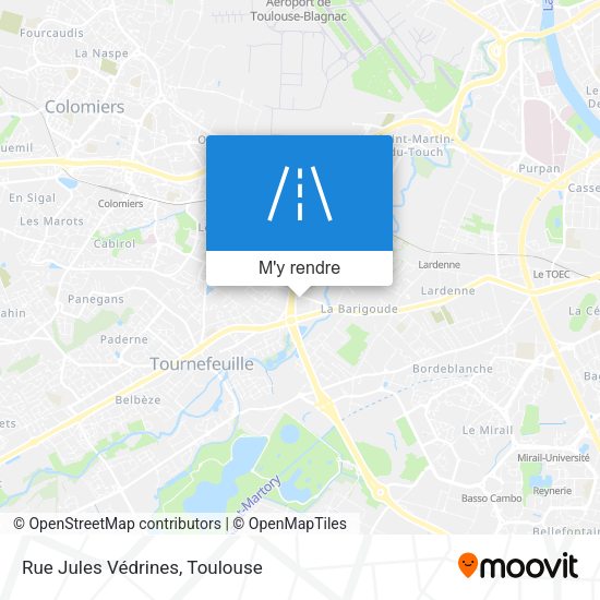 Rue Jules Védrines plan