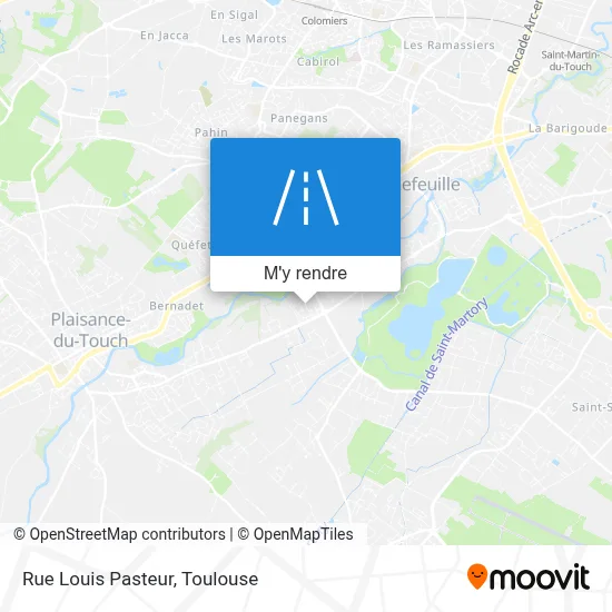 Rue Louis Pasteur plan