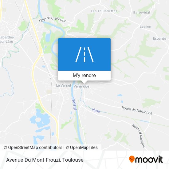 Avenue Du Mont-Frouzi plan