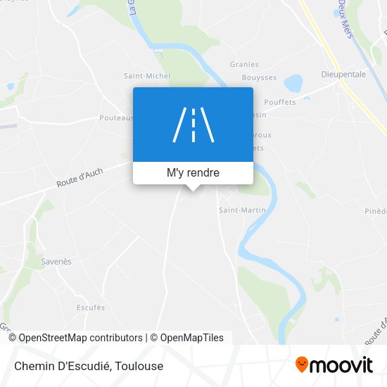 Chemin D'Escudié plan