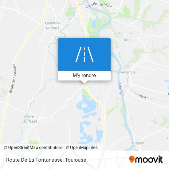 Route De La Fontanasse plan
