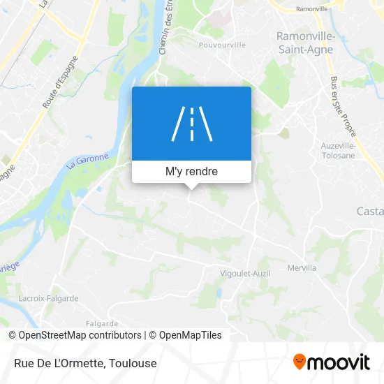 Rue De L'Ormette plan